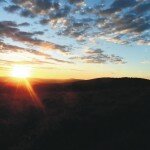 Zachod slońca w Bieszczadach